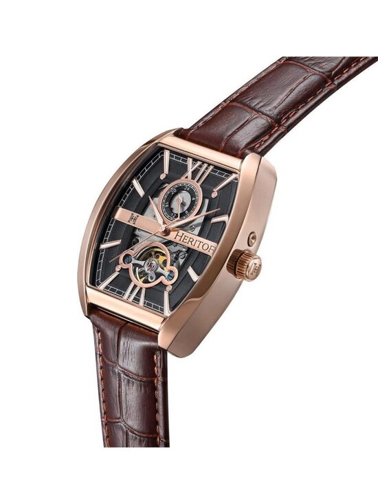 NWT Heritor Masterson Automatic Black Dial Men\'s Watch